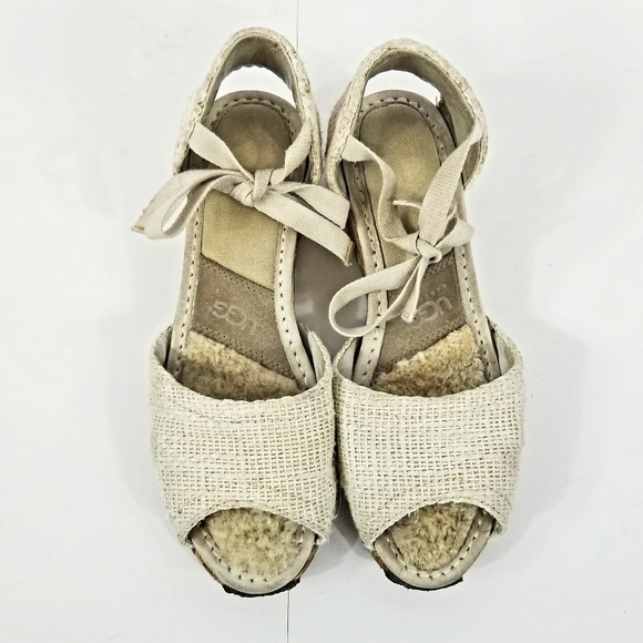 UGG Ankle Tie Low Wedge Sandal - Picture 7 of 7